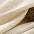 thumbnail image 5 of Linen Shower Curtain Beige Boho Farmhouse Shower Curtains for Bathroom Natural Cloth Cotton Fabric Liner Cream 72 x 72 Inch Modern, 5 of 7