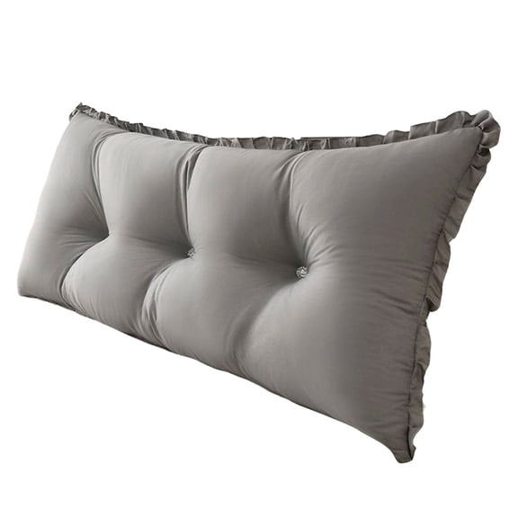 Wedge Cushion Headboard Reading Pillow Removable Cover, Bed Bedroom Positioning Support Bolster for Sofa Bed, Low Corner Backrest Cushion for Comfortable Rest