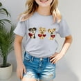 thumbnail image 2 of Gerichy Girls Short Sleeve T Shirts Girls Valentines Day Graphic Print Summer Short T-Shirts for Girls Round Neck Tee Tops, 2 of 5