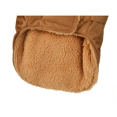 - Winter Warm Padded Thickening Imitation Deer Leather Jacket Dog Costumes