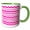 Green/White, variant on 3drose, Hot Pink Chevron Zigzag Pattern with a Twist - Cute Patterned Zig Zags, 11oz Mug