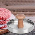 thumbnail image 1 of Prensa para hamburguesas de acero inoxidable 304 para uso doméstico, molde para hacer hamburguesas, herramienta de cocina, 1 of 4