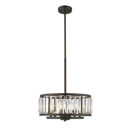

Ellie Contemporary 6 Light Rubbed Bronze Ceiling Pendant - 16 in.