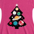 thumbnail image 3 of Instant Message - Space Tree Christmas - Toddler & Youth Girls Fit & Flare Dress, 3 of 6