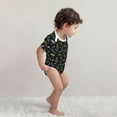 thumbnail image 4 of Daiia Space Rockets Printed Unisex-Baby Short Sleeve Onesies Bodysuits Baby Climbing Clothes Soft and Comfortable Romper with Expandable Shoulder Design-12 Months, 4 of 8