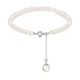 thumbnail image 2 of Pulseras de perlas,Pulseras de perlas ajustables Universal Women Party,Hebilla deslizante sin estiramiento de joyería blanca redonda,Colgante de plata con baño de cobre Enlace simple,Fiesta Yinane Pulseras de perlas, 2 of 8