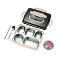 thumbnail image 2 of TIMIFIS Boîte Bento Fournitures Scolaires Isolation Thermique Ensemble de Vaisselle pour Boîte Bento Boîte à Lunch Portable Boîte à Lunch pour Étudiant, 2 of 3