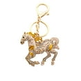 thumbnail image 6 of Cute Horse Keychain for Women Pink Pony Purse Charm Bag Accessory with Lobster Clasp, Sparkling Rhinestone Animal Key Ring Gift Idea(White), 6 of 6