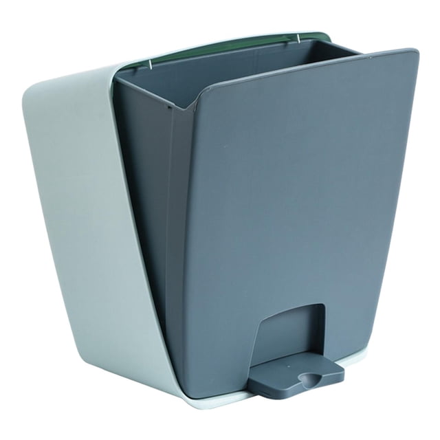 Cubo de basura con pedal para cocina, hotel y oficina azul