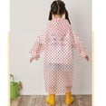thumbnail image 5 of Girls Spring Summer Autumn Boys' Plain Color Buttoned Thick Poncho Raincoats Rain Ponchos Clothes, 5 of 5