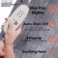 thumbnail image 5 of Sharper Image Calming Heat Massaging Weighted Heating Pad, 12 in x 24 in, Gray, 5 of 7