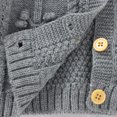 thumbnail image 5 of QUYUON Infant Newborn Baby Knit Sweaters Toddler Baby Girls Thicken Winter Warm Long Sleeve Button Front Cardigans Sweater Kids Ribbed Knitted Sweaters Outerwear Coat Gray 90, 5 of 8