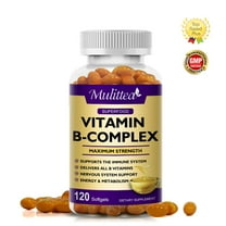 Mulittea Vitamin B Complex Capsule - Support Immune Health, Energy & Nervous System,120 Capsules