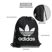 adidas Originals Originals Trefoil Sackpack, Black/White, One Size