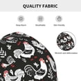 thumbnail image 5 of Fuzoiu Laying Hens And Roosters Print Winter Beanie Hat for Men & Women,Warm Knit Cap,Women Windproof Watch Hat,Knit Warm Unisex Beanie, 5 of 7
