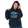 thumbnail image 4 of Michigan Is Great MI Lakes Pride Unisex Plus Size Hoodie Brisco Brands 3X, 4 of 6