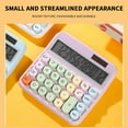 thumbnail image 5 of FFENYAN Colorful Calculator Mechanical Calculator Cute Calculator 12 Digit Display Calculator For Daily And Basic Office Vintage Typewriter Style Solar Powered Battery Powered Calculator, 5 of 7