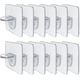 thumbnail image 1 of A Pack Of 12 Shelf Brackets Shelf Bracket Self-adhesive Brackets For Shelf Wardrobe Glass Bracket Shelf Storage Rack G, 1 of 4