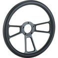 thumbnail image 3 of Forever Sharp 1099,HW14B,HB5 14 In Black Muscle Steering Wheel, 3 of 8