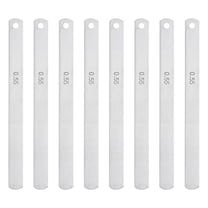 Uxcell 8 Pack Metric Steel Feeler Gauge, 0.55mm Thickness Filler Gauge, Offset Valves, Guitar Gauge Gage Measuring Tool