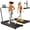 Orange, variant on BEROCA 4-in-1 Portable Treadmill with Foot Massage, 3HP Foldable Treadmill with Incline Handle, Under Desk Small Treadmill For Home Office with Remote Control LED Display