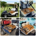 thumbnail image 6 of Golf Cart Seat Covers for 2 Seater,Orange Squirrel Hello Fall Microfiber Cart Seat Towel Blanket,Maple Leaf Thanksgiving Absorbent Breathable Non Slip Bench Seats Protector for Golf Course 51"x31", 6 of 9