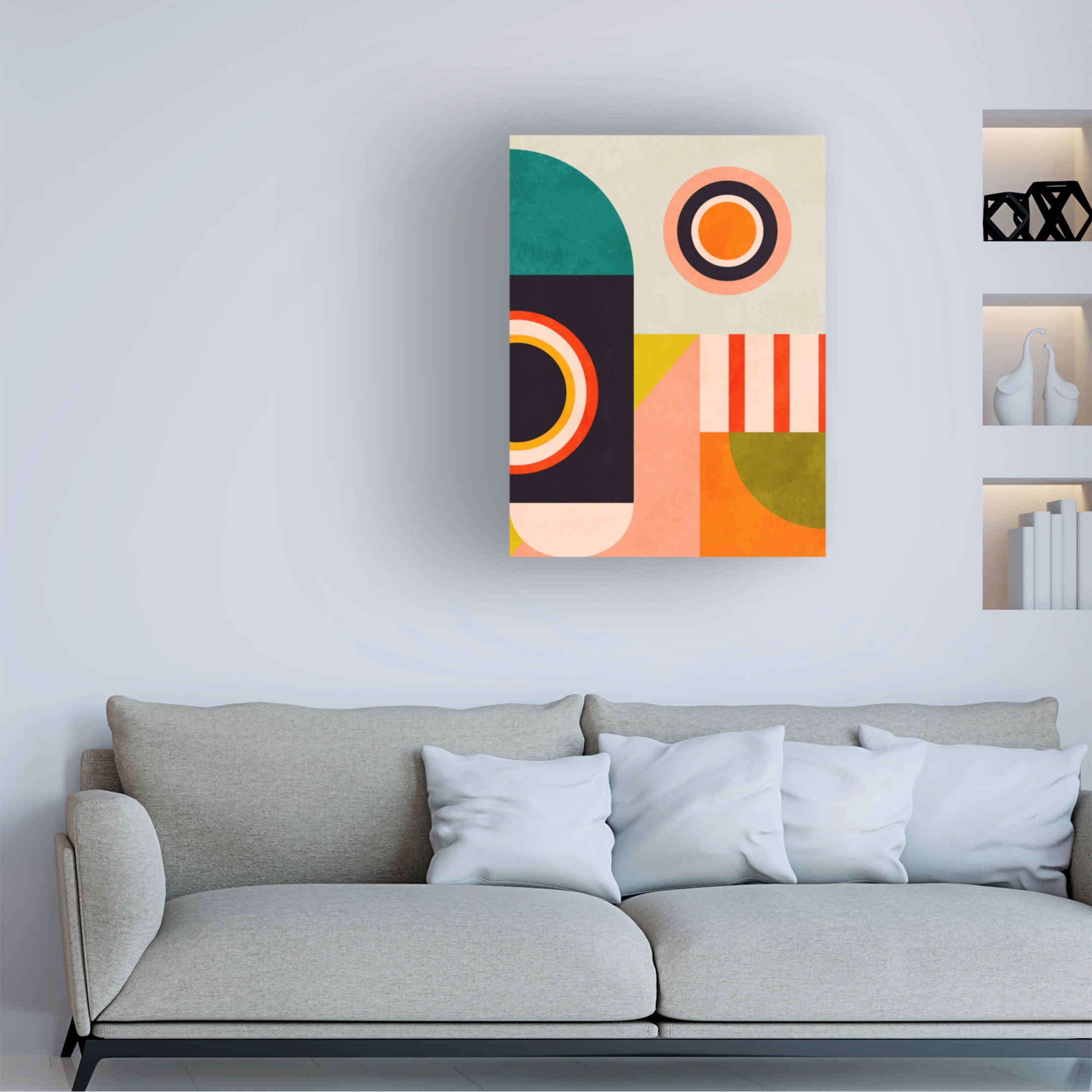 Trademark Fine Art Heidi Westum  Rut Bre Playing Around Shapes 2 Canvas Wall Art