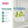 thumbnail image 3 of Sterilite 1 Gallon Plastic Hinged Pitcher with Comfort Grip Handle, Blue, 18 Pack, 3 of 8