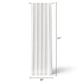 thumbnail image 7 of Mainstays Kids White and Metallic Gold Sun Sheer Overlay Blackout Rod Pocket with Back Tabs Single Curtain Panel, 38" W x 95" L, 7 of 7