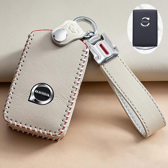 CHAO 1 Uds. Funda protectora para llave de coche (blanca) para Volvo S90 V90 XC90 XC60 XC40 con llavero