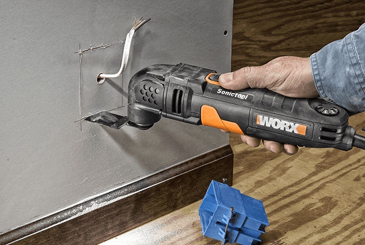 Worx WX686L 2.5 Amp Oscillating Multi-Tool with Clip-in Wrench