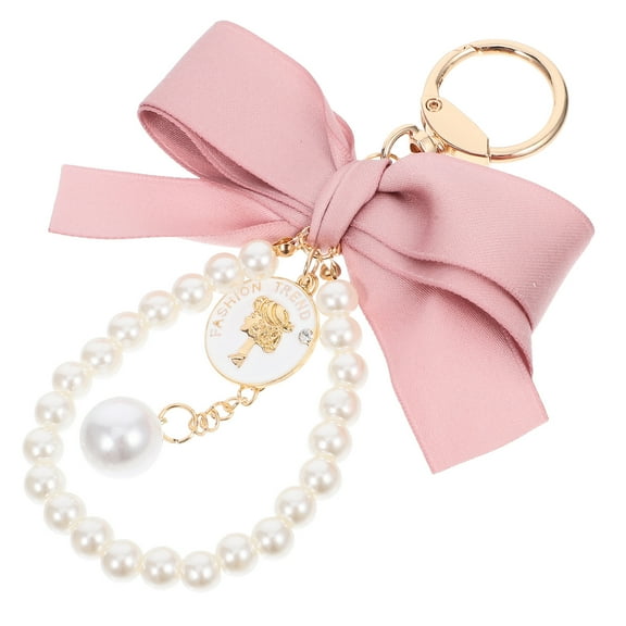 Christmas Keychain Wristlet Bag Charms for Handbags Coquette Pink