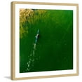 thumbnail image 3 of Marmont Hill "Blue Canoe" By Karolis Janulis Framed Painting Art Print, 24.0" x 1.5", 3 of 5