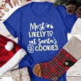 thumbnail image 4 of Débardeurs à Col Imprimé de Noël pour Femmes Manches Courtes T-Shirts Décontractés en Coton, 4 of 5
