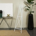 thumbnail image 4 of DecMode 19" x 64" White Metal Tall Adjustable Floor 3 Tier Easel, 1-Piece, 4 of 13