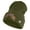 Olive, variant on U.S. Army 75th Ranger Regiment Logo Embroidered 12 Inch Solid Knit Cuff Long Beanie Made in USA - Navy OSFM