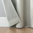 thumbnail image 5 of Archaeo Textured Linen Blend Total Blackout Grommet Top Curtain, 50"W X 63"L, White, 5 of 8