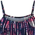 thumbnail image 3 of IROINNID Sundress For Women Sleeveless Bandage Stripe Printing Loose Vest Sling Dress Round Neckline Below The Knee Dress, 3 of 3