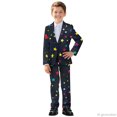 thumbnail image 3 of Whosucclay Stars Pattern Suit for Boys, Polyester Fabric Durable Boys Suit Outfit for Wedding Photograph, 2 Piece Boys Suit Set, 3 of 10