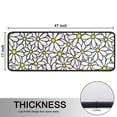 thumbnail image 5 of Kitchen Rugs Sets Of 2,White Daisy Flower Yellow Centers Pattern Anti Fatigue Kitchen Mat Rugs Non Slip Washable,Decorative Kitchen Floor Mats for Kitchen,Sink,Laundry,17"x47"+17"x47", 5 of 5