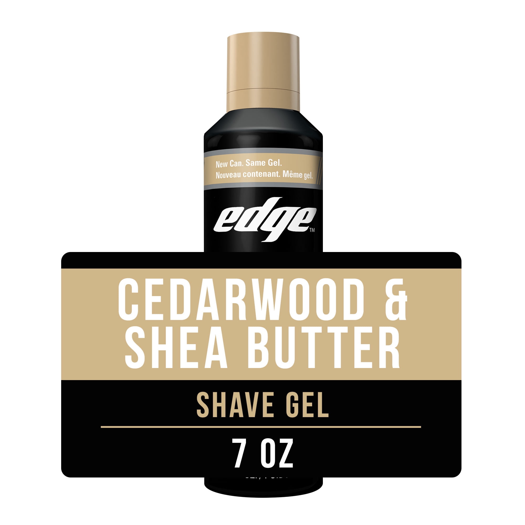 (2 pack) Edge Cedarwood & Shea Butter Men's Shave Gel, 7 oz