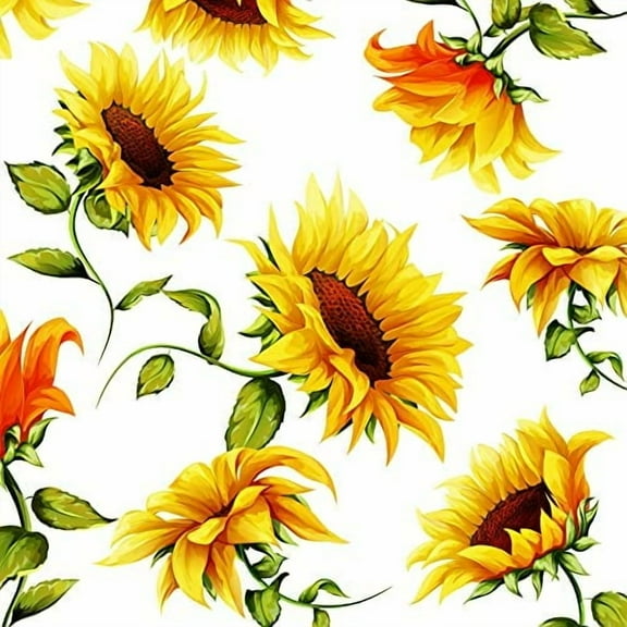 European Excellency, SUMMER MADNESS Napkins - Decorative Decoupage Sunflower Napkins for Crafts, Scrapbooking, Birthday, Wedding, Picnic, and Party Supplies, Disposable & Eco-Friendly, Floral - 40pcs