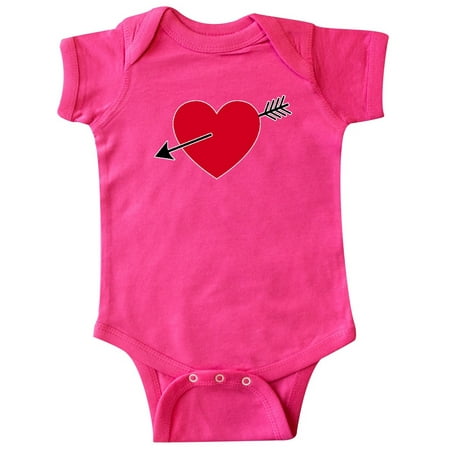 

Inktastic Valentines Day Heart Arrow Gift Baby Boy or Baby Girl Bodysuit