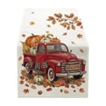 thumbnail image 2 of Maple Leaf Table Runner Fall Thanksgiving Dining Table Decor Water Resistant Washable Autumn Holiday Table Flag, 2 of 6