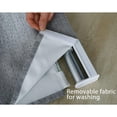 thumbnail image 5 of Roman Shades for Windows, Cordless Room Darkening Roman Window Shades, Pull Down Window Treatment, Indoor Blinds & Shades with Woven Fabric 36" W X 64" H, (Pewter), 5 of 5