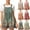 Watermelon Red, variant on DDAPJ pyju Rompers for Women 2025 Trendy Boho Floral Shorts Jumpsuits Summer Casual Loose Sleeveless Bib Overalls Wide Leg Short Romper with Pockets Flash Sale Today Orange XXL