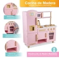 thumbnail image 3 of Cocina De Juguete Cocinita De Madera Para Niñas Kids House pink And Gold COC9PG, 3 of 7