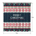thumbnail image 5 of Shower Curtain for Bathroom Merry Christmas Snowflake Bathroom Curtain Waterproof Beautiful Shower Curtain Hooks Included,72x72Inch, 5 of 5