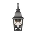 thumbnail image 5 of Outdoor Wall Light Fixtures, Waterproof Exterior Wall Sconce Porch Lights, Matte Black Outdoor Wall Lantern with Clear Glass, Outside Wall Mount Lighting for House, Garage, Front Door (1 pack), 5 of 10