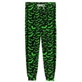 thumbnail image 6 of Men's Halloween Jogger Pajama Pants, Drawstring Two Pocket Printed Cuffed Lounge Sleep Trousers Nightwear Slacks, Green, M, 6 of 7